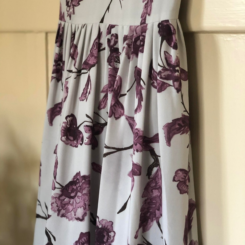 BB Dakota Purple Floral Midi Dress